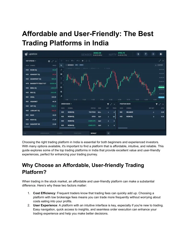 explore our intuitive broker platform navigation to easily manage your trades, monitor markets, and access essential trading tools for a seamless experience.